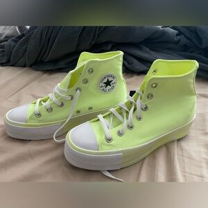 Neon Platform Converse high tops